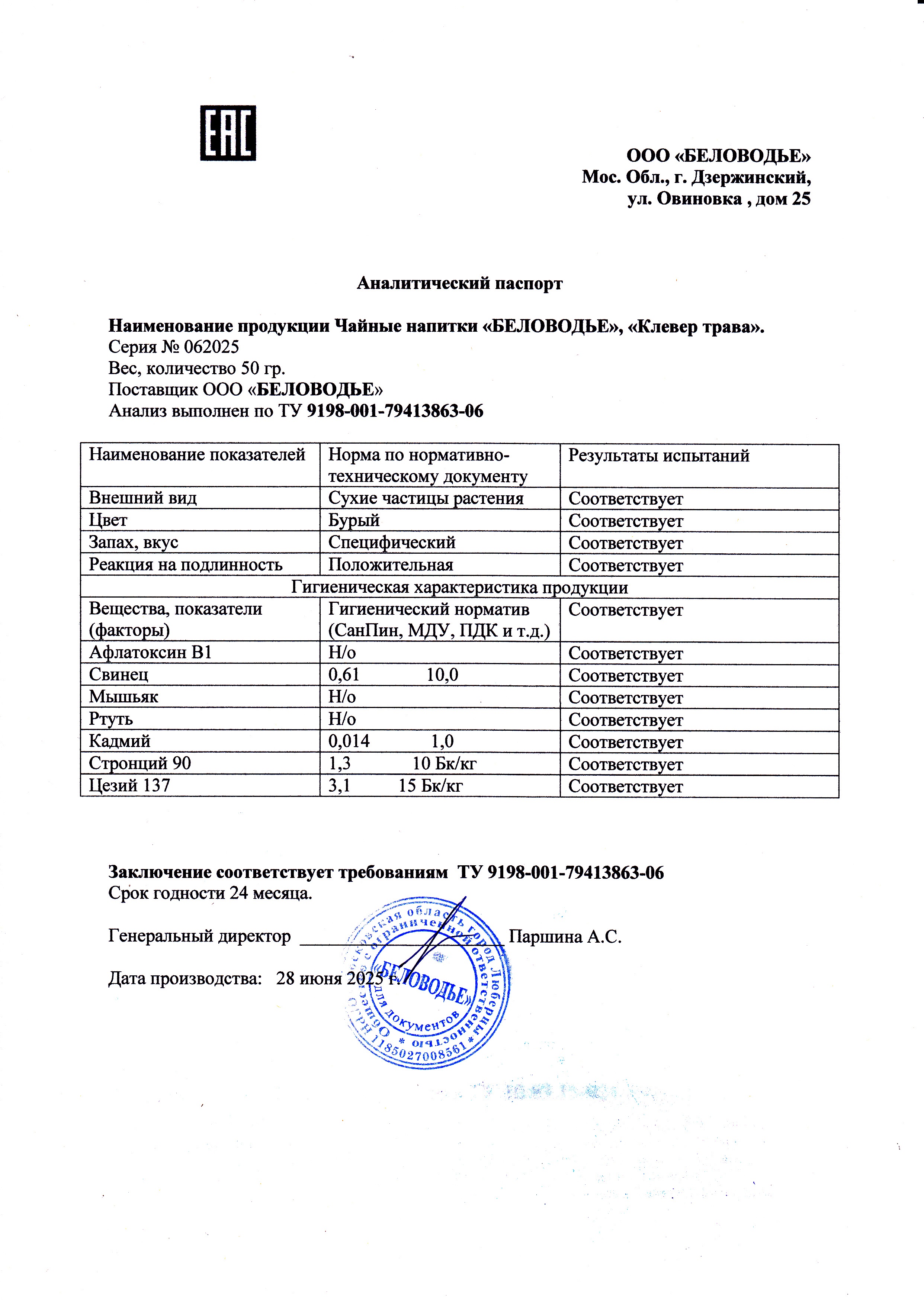 Паспорт №062025
